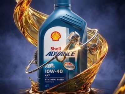 Shell Advance AX7 10W-40 Motorcycle Oil