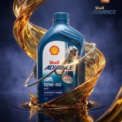 Shell Advance AX7 10W-40 Motorcycle Oil